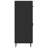Sideboard Black 69.5x34x90 cm Engineered Wood - Rear View