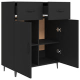 Sideboard Black 69.5x34x90 cm Engineered Wood