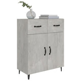 Sideboard Concrete Grey 69.5x34x90 cm Engineered Wood - Top-Down View