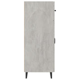 Sideboard Concrete Grey 69.5x34x90 cm Engineered Wood - Rear View