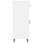 Sideboard High Gloss White 69.5x34x90 cm Engineered Wood
