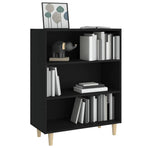 Sideboard Black 69.5x32.5x90 cm Engineered Wood