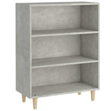 Sideboard Concrete Grey 69.5x32.5x90 cm Engineered Wood - Front View