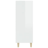 Sideboard High Gloss White 69.5x32.5x90 cm Engineered Wood - Top-Down View