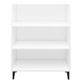 Sideboard White 69.5x32.5x90 cm Engineered Wood - Side View