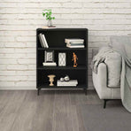 Sideboard Black 69.5x32.5x90 cm Engineered Wood