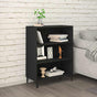 Sideboard Black 69.5x32.5x90 cm Engineered Wood