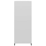 Sideboard High Gloss White 69.5x32.5x90 cm Engineered Wood