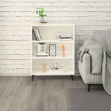 Sideboard High Gloss White 69.5x32.5x90 cm Engineered Wood - Rear View