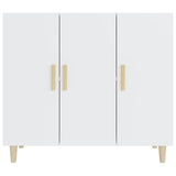 Sideboard White 90x34x80 cm Engineered Wood
