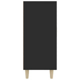 Sideboard Black 90x34x80 cm Engineered Wood - 45-Degree Angle