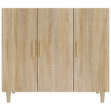 Sideboard Sonoma Oak 90x34x80 cm Engineered Wood - Side View