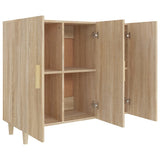 Sideboard Sonoma Oak 90x34x80 cm Engineered Wood - Top-Down View