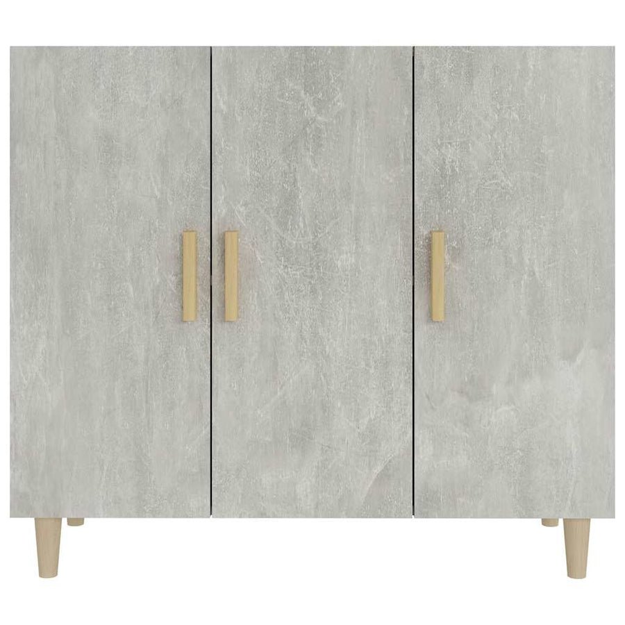 Sideboard Concrete Grey 90x34x80 cm Engineered Wood