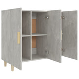 Sideboard Concrete Grey 90x34x80 cm Engineered Wood - Top-Down View