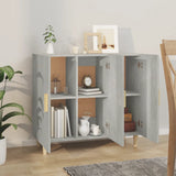 Sideboard Concrete Grey 90x34x80 cm Engineered Wood