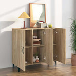 Sideboard Sonoma Oak 90x34x80 cm Engineered Wood