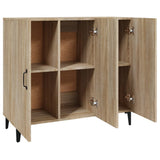 Sideboard Sonoma Oak 90x34x80 cm Engineered Wood - Close-Up Angle