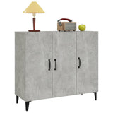 Sideboard Concrete Grey 90x34x80 cm Engineered Wood - Top-Down View