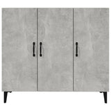 Sideboard Concrete Grey 90x34x80 cm Engineered Wood - 45-Degree Angle
