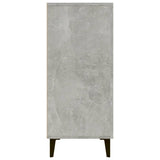 Sideboard Concrete Grey 90x34x80 cm Engineered Wood - Rear View
