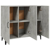 Sideboard Concrete Grey 90x34x80 cm Engineered Wood - Close-Up Angle