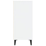 Sideboard High Gloss White 90x34x80 cm Engineered Wood - Rear View