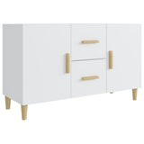 Sideboard White 100x36x60 cm Engineered Wood - Front View