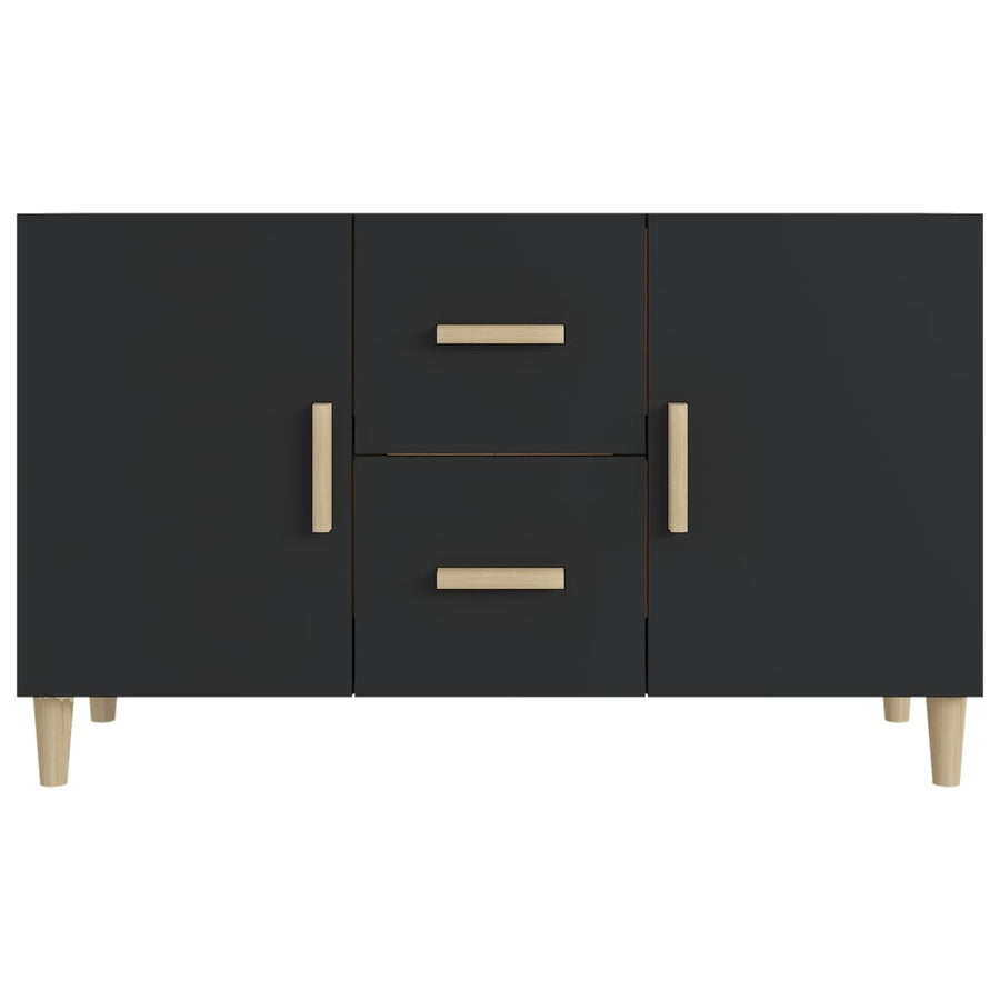 Sideboard Black 100x36x60 cm Engineered Wood