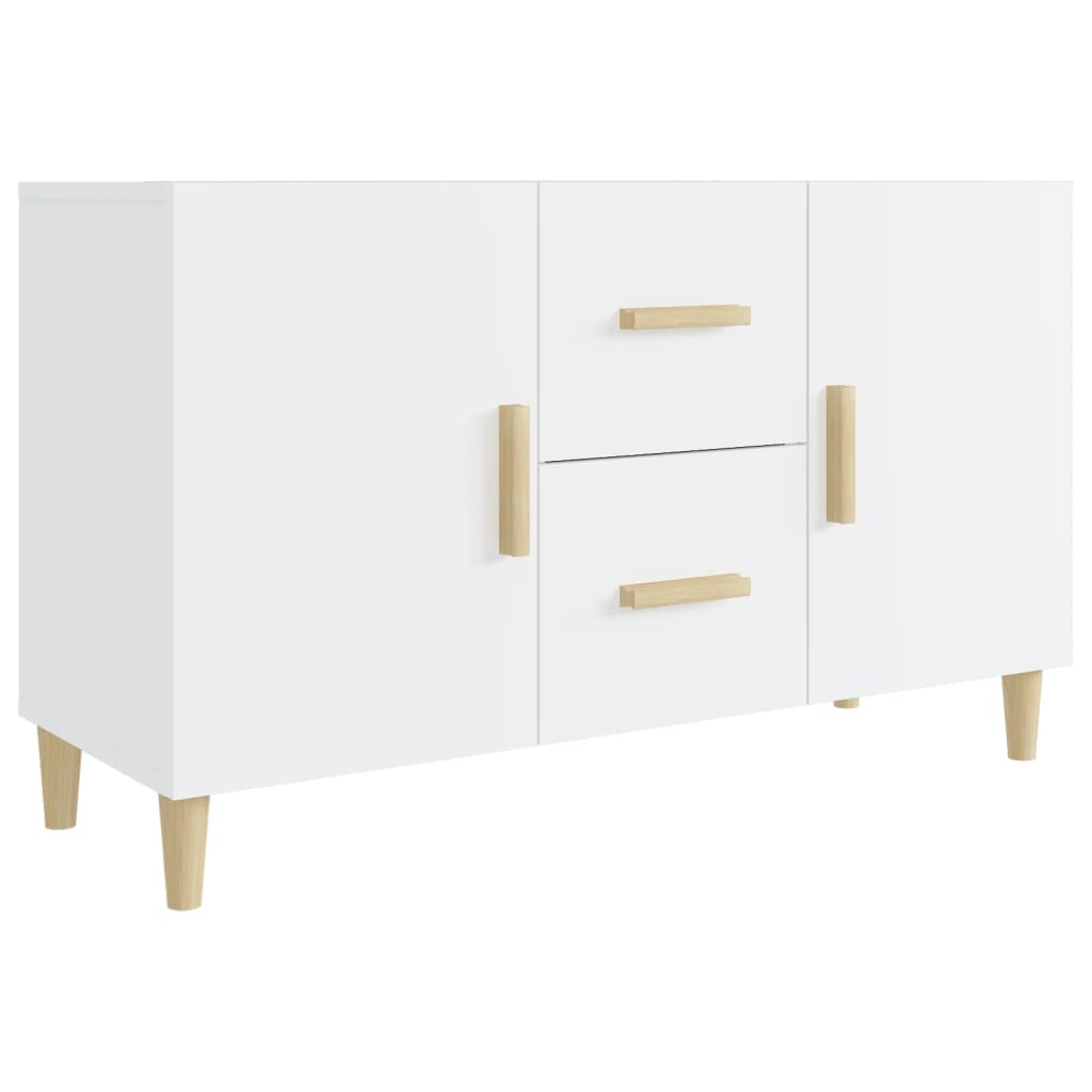 Sideboard High Gloss White 100x36x60 cm Engineered Wood