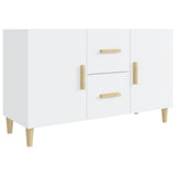 Sideboard High Gloss White 100x36x60 cm Engineered Wood