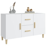 Sideboard High Gloss White 100x36x60 cm Engineered Wood