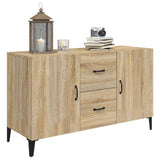 Sideboard Sonoma Oak 100x36x60 cm Engineered Wood - Top-Down View