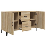 Sideboard Sonoma Oak 100x36x60 cm Engineered Wood - Close-Up Angle