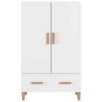 Highboard White 70x31x115 cm Engineered Wood