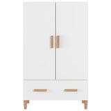 Highboard White 70x31x115 cm Engineered Wood - 45-Degree Angle