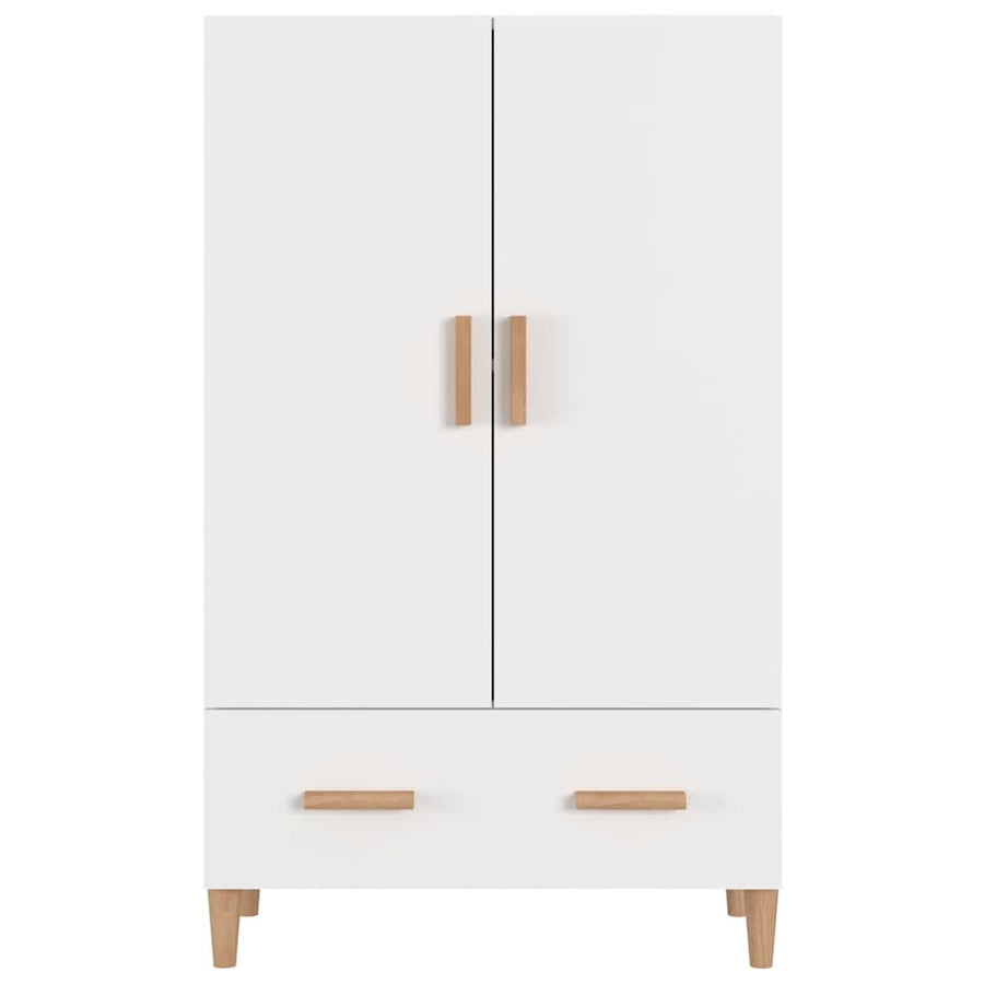 Highboard White 70x31x115 cm Engineered Wood