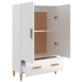 Highboard High Gloss White 70x31x115 cm Engineered Wood - Top-Down View