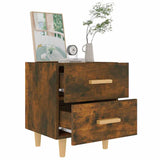 Bed Cabinet Smoked Oak 40x35x47.5 cm - Rear View