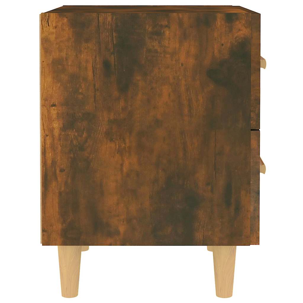 Bed Cabinets 2 pcs Smoked Oak 40x35x47.5 cm