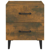Bedside Cabinet Smoked Oak 40x35x47.5 cm - Top-Down View