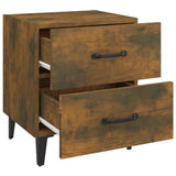 Bedside Cabinet Smoked Oak 40x35x47.5 cm - 45-Degree Angle