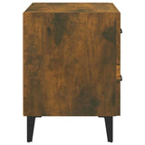 Bedside Cabinet Smoked Oak 40x35x47.5 cm - Rear View