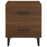 Bedside Cabinet Brown Oak 40x35x47.5 cm - Top-Down View