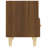 Bedside Cabinet Brown Oak 40x35x47 cm - Rear View