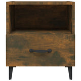 Bedside Cabinets 2 pcs Smoked Oak Engineered Wood - Top-Down View
