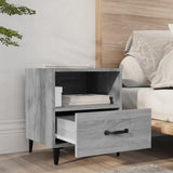 Bedside Cabinets 2 pcs Grey Sonoma Engineered Wood - Extra Image