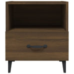 Bedside Cabinets 2 pcs Brown Oak Engineered Wood