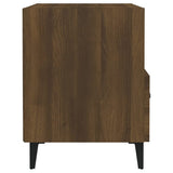Bedside Cabinets 2 pcs Brown Oak Engineered Wood - 45-Degree Angle