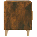Bedside Cabinet Smoked Oak Engineered Wood